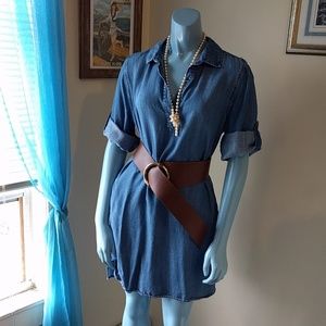 Anthro Chambray Tunic 👗